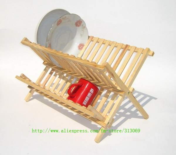 Fir wooden 13 grids shelves,tableware shelves,kitchen household apparatus(China (Mainland))
