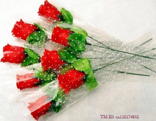lovely red rose weddig silk Flowers for lovers Freeshipping