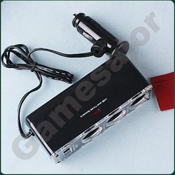 Frete grátis 3 forma de cigarro do carro carregador de tomada adapter+usb #9622