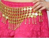 30pcs/lot new style free shipping belly dance coins hip scarf/ belly dance accessory
