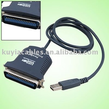 ... +USB to 36 Pin IEEE 1284 Parallel Printer Cable Adapter +Black+driver