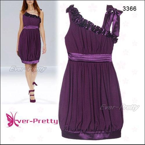 Purple Balloon Dress