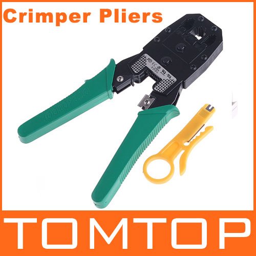 RJ45 RJ11 RJ12 Wire Cable Crimper Crimp PC Network Tool, Free Shipping Wholesale(China (Mainland))