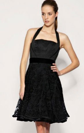 Black Halter Dress on Black Lace Prom Dress On Black Swan Dress Lace Halter Cocktail Party