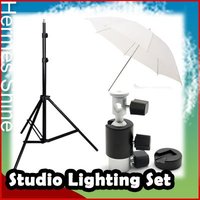 New Photo Studio Light Stand Umbrella Flash C Mount set - Wholesale/ Retail [AKT052]
