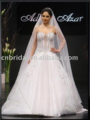 new styles boned corset lebanon wedding dresses HS1904