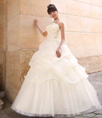 Free shipping wedding dress princess evening dress skirt party formal dress 