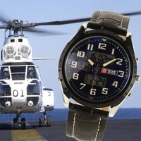 MR007 Military Royale Black Dial Mutifunctional Swiss Design Army Sport Watch