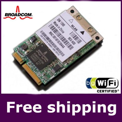 free shipping Broadcom 4311 Wireless lan wifi card Mini PCI-E Card For Laptop DELL DW 1390 AirPort