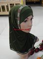 mh002 elastic 2-pcs set hot drill islamic higabs for free shipping