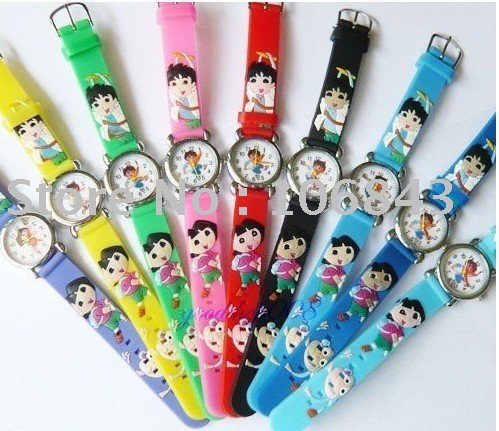 best selling freeshipping 50pcs Diego & Dora 3D Children Watch cartoon watch(China (Mainland))