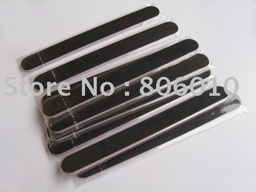 black sandpaper nail file ,Double-sided nail bar manicure tools