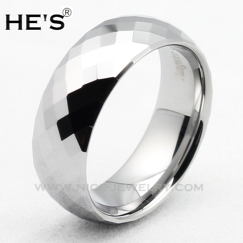 Mens tungsten carbide wedding ring