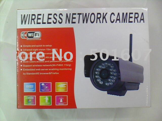 Waterproof indoor outdoor Wireless IP Wi-Fi IR Camera Cam(China (Mainland))
