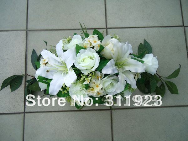 Artificial flower for wedding rose and lily arrangements1 color