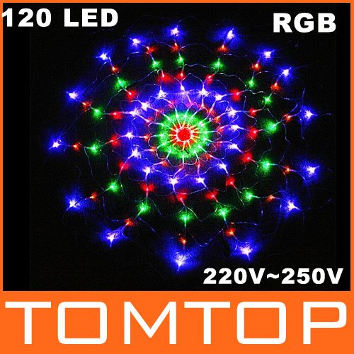 EU Colorful RGB Net 120 LED Christmas Lights Party Wedding LED Lights 