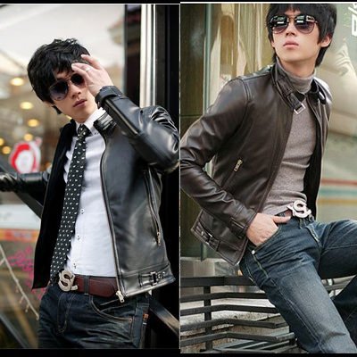 Motorcycle Shipping Companies on High Collar Jacket Fashion Pu Leather Motorcycle Men S Jackets  Ms007