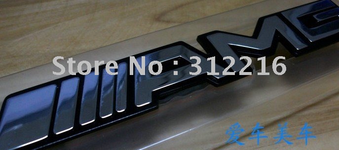 freeshipping Mercedes-Benz brand personality modification giant metal decorative grille AMG marked elevation in the quality of r(China (Mainland))