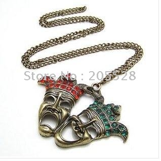 freeshipping/Double head 2011 new necklace//hot sell/Wholesale/15pcs/lot/fashion necklace(China (Mainland))
