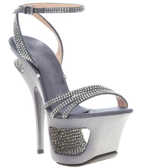 Very beautiful inlaid diamond high heels Party shoes Wedding shoes