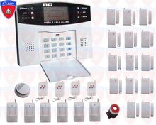 LCD display GSM wireless home security alarm system,Intelligent Mobile Call GSM Alarm System W Auto-Dial & Auto audio  D021(4AN)