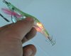 4 color 2.5# 100pcs 3.94 inches/0.43 OZ,Squid Fishing Jigs Lures LED Light electronic Wood Shrimp led flashing,EMS freeshipping(China (Mainland))
