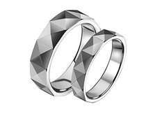 High quality Tungsten wedding band couple rings,tungsten rings,men 6mm,women 4mm