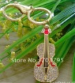 HOTGuitar crystal usb drive 2GB  4GB  8GB 16GB free shipping usb flash disk