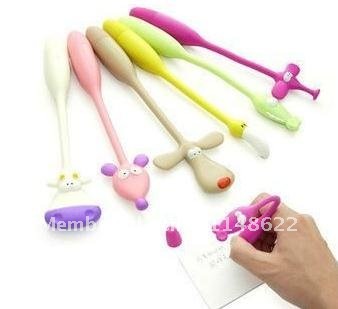 Animal Flexible Ballpoint Pen Pencil Office Stationery--Christmas Gift Novelty Toy(China (Mainland))