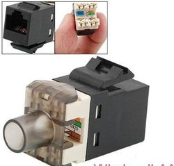 10 x RJ45 CAT6 Keystone Jack Module Network Connector ,freeshipping,retail+wholesale(China (Mainland))