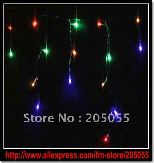 Xmas lights 100 LED snowing icicle lights curtain lights for Christmas