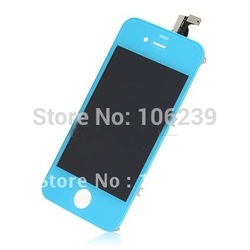 LCD SCREEN DISPLAY + DIGITIZER TOUCH FOR IPHONE 4 4G Blue FREE SHIPPING w/tracking number FREE Opening TOOLS(China (Mainland))