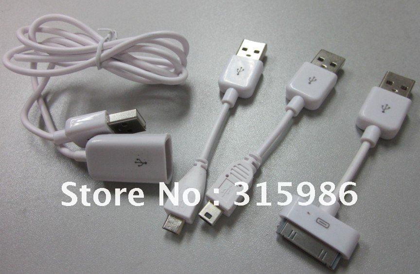 Free Shipping / high speed multi USB data cable For iphone/Nokia/BlackBerry/HTC/(China (Mainland))