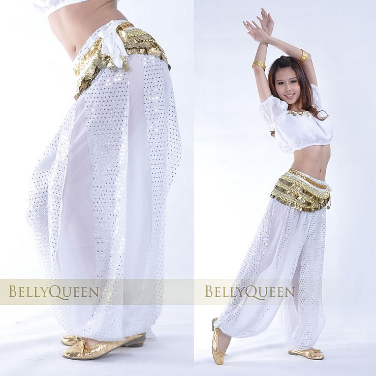 free shipping belly dance trousers lightspot bloomers latin trousers belly dance harem pants with 338 coins