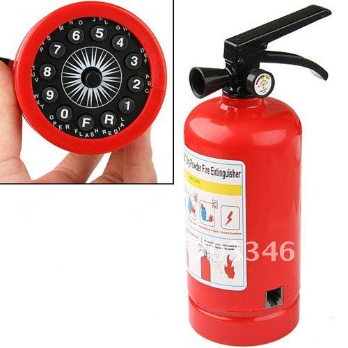 Free Shipping Fashionable Stylish Unique Fire Extinguisher Style Wired Telephone Novelty Fire Extinguisher Telephone