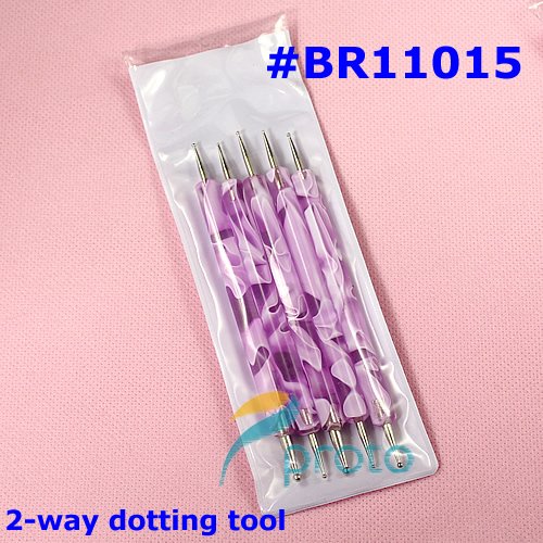 Freeshipping-Wholesale 3 x Nail Art Acrylic Brush Pen Paint Liner Drawing Tips #BR11012