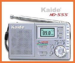 free shipping ! k-555 Portable AM FM Radio Alarm Clock LCD Digital Tuning New(China (Mainland))