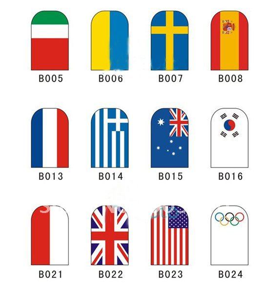free shipping ,Minx Styel Flag Nail Foil Olympic Nail Art Sticer Euro Cup