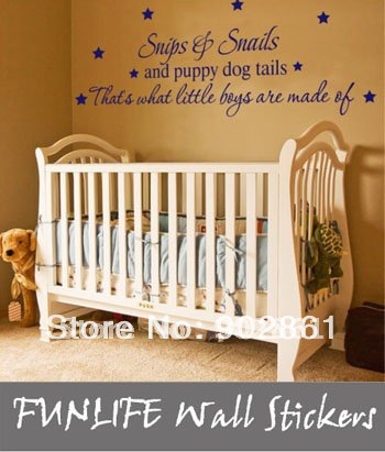  on Wall Sticker Wall Decal Quote Kids Nursery Boys Room Decal Decor