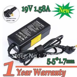 19V 1.58A 30W 5.5*1.7mm Replacment Laptop AC Power Adapter Charger for Dell Mini 9 10 12 Acer Aspire one 10.1'' 8.9''(China (Mainland))