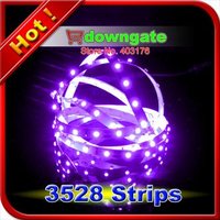 Free Shipping 50m/lot Purple 3528 SMD 300LED White PCB Flexible Strip Light 12V 3.6W/m