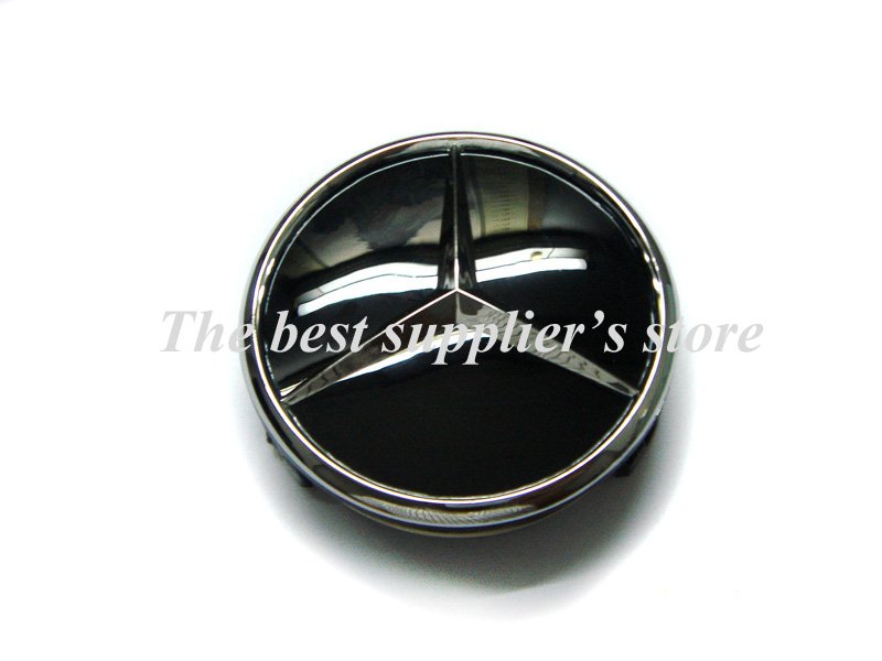 Mercedes benz black wheel center caps #6