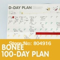 Hot!!! Korea style D-Day plan 100 days countdown schedule plan to-do-list 30pcs/lot ST0414