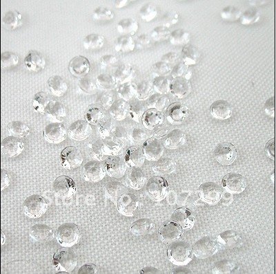  45mm White diamond confetti table scatter table vase decoration wedding