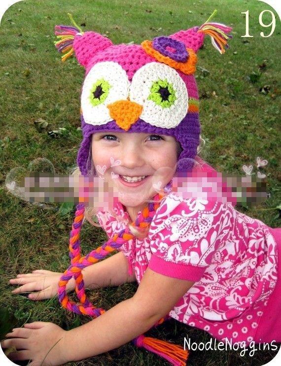 Knitted Owl Hat