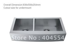 84CM Stainless Steel Sink Double Bowls Kitchen 5803(China (Mainland))