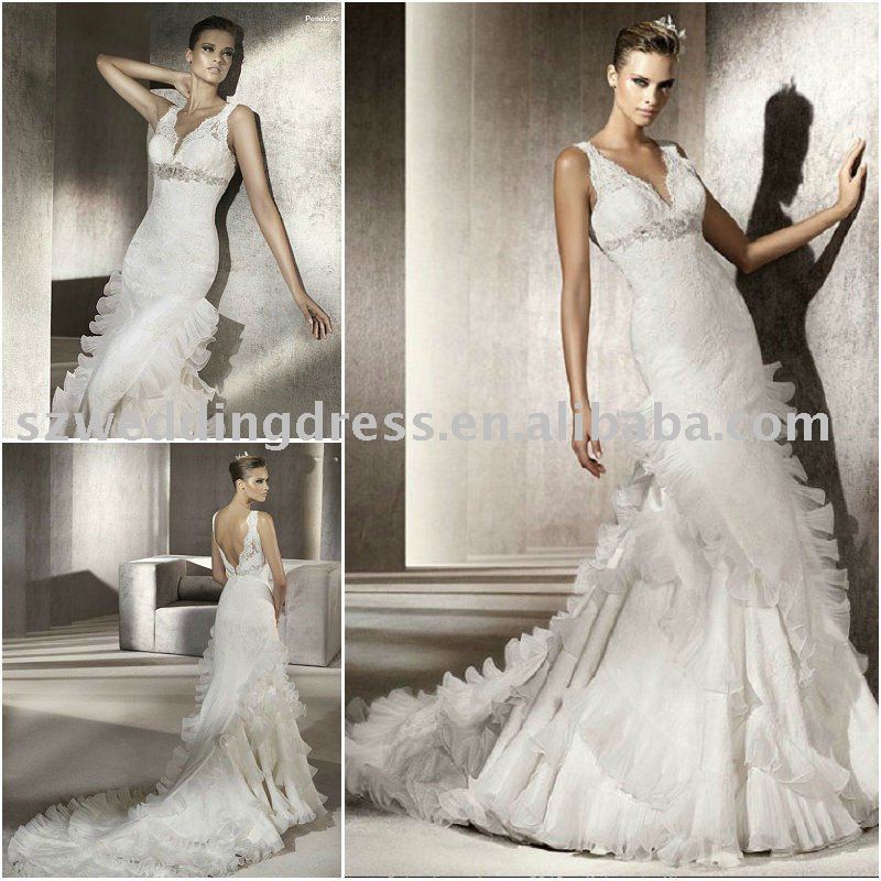 spanish lace wedding dresses Price