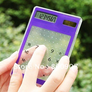 Transparent Solar Power Touch Screen Keypad Calculator - IT World Competition OCT 2012