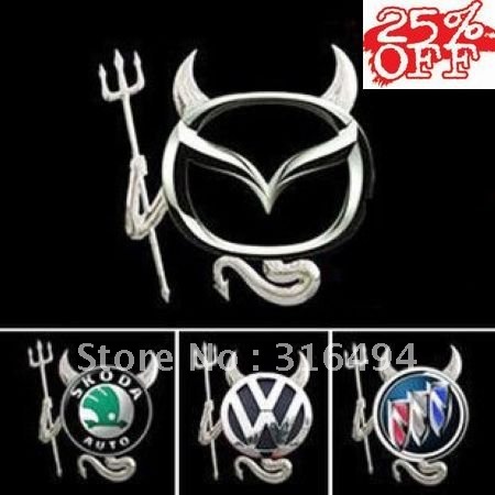 Funny Stickers Online on Free Shipping   50pcs Lot Funny Little Devil 3d Car Stickers Auto