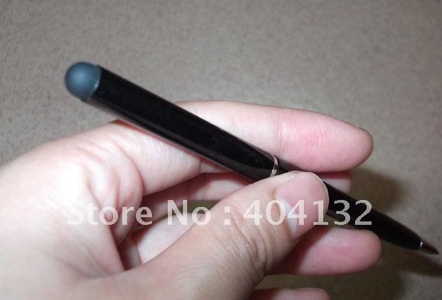 2 in 1 Crystal Touch Stylus With Gel Ink Pen For iPad2 iPhone 3GS 4G iPod free shipping